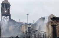 ​В Люботине сгорела церковь УПЦ МП
