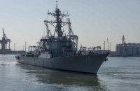 Американский эсминец вошел в Черное море