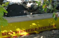 Под Киевом перевернулся бензовоз