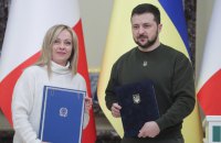 Зеленський і Мелоні підписали спільну декларацію. Італія обіцяє допомогу у відбудові та військову підтримку