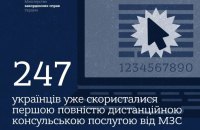 Перша повністю дистанційна консульська послуга діє для українців закордоном