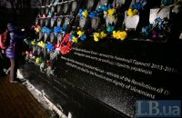 День Гідності та Свободи: на алеї Героїв Небесної Сотні поклали квіти та запалили лампадки