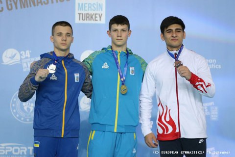 Українські гімнасти виграли повний комплект нагород на чемпіонаті Європи