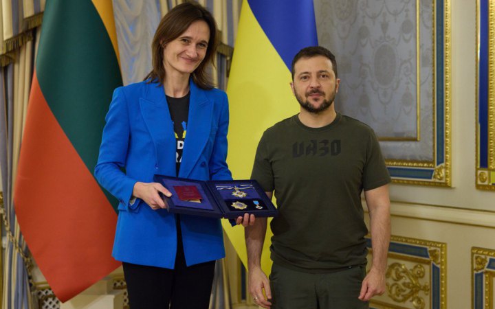 Зеленський зустрівся зі спікеркою Сеймасу Литви