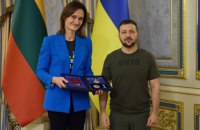 Зеленський зустрівся зі спікеркою Сеймасу Литви