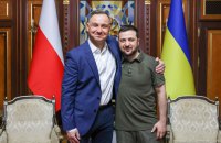 "Не лише жест дружби, а акт братерства", – Дуда подякував Зеленському за привітання з нагоди Дня Війська Польського