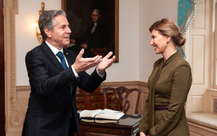 Зеленська зустрілася у США з Блінкеном, на черзі – виступ у Конгресі
