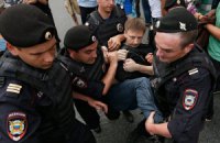 В Москве милиция задержала единственного участника митинга против войны
