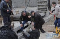 Во время сноса гаражей в центре Киева пострадали журналисты (ДОБАВЛЕНЫ ФОТО)