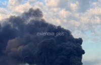 Унаслідок атаки дронів у Підмосков’ї горять паливна станція та технопарк