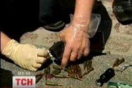 В Киеве задержали мужчин с автоматами 