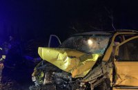 У результаті зіткнення легковика з бусом на Житомирщині загинуло двоє людей