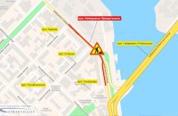 На вул. Набережно-Хрещатицькій в Києві з 2 серпня частково обмежать рух транспорту 