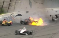 Гонка Indycar в Поконо была приостановлена после серьезной аварии