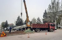 У Запоріжжі демонтували пам’ятник Пушкіну