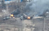 Огромная колонна российских войск под Киевом начала перегруппироваться, – CNN