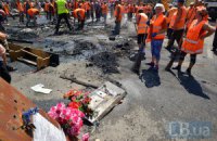 Крещатик освободили от палаток до Главпочтамта 