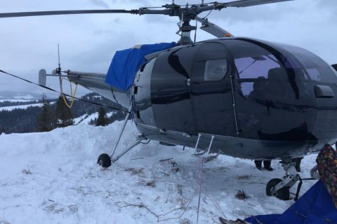 На Закарпатті затримали гелікоптер, який використовували для контрабанди цигарок