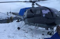На Закарпатті затримали гелікоптер, який використовували для контрабанди цигарок