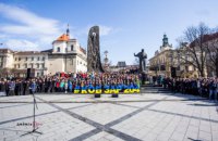 Во Львове установили рекорд по наиболее массовому исполнению песен на слова Шевченко