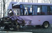Рейсовий автобус зіткнувся з "шісткою" у Львівській області, 5 постраждалих