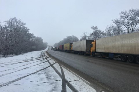 Россия второй день не пропускает украинские фуры на пункте пропуска в Харьковской области