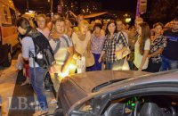 В Киеве противники строительства ТРЦ над станцией метро перекрыли дороги (обновлено)