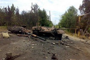 Штаб АТО: боевики понесли потери в Снежном и при отходе военных из аэропорта Луганска