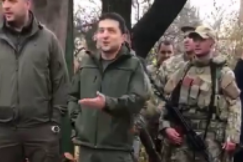 У штабі ООС заявили, що Зеленський у Золотому спілкувався не з військовими