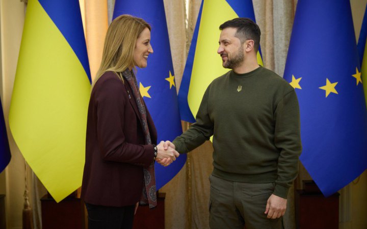 Президентка Європарламенту очікує, що країни ЄС почнуть переговори про вступ із Україною уже в грудні
