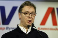 У Сербії тисячі людей вийшли на вулиці проти обрання Вучича президентом