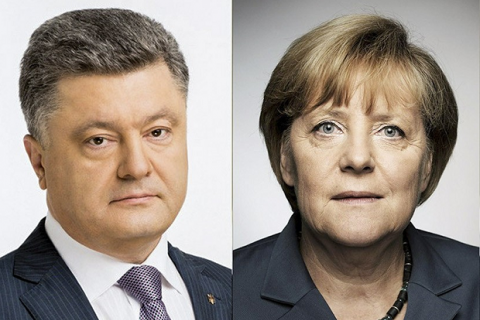 Меркель пообещала Порошенко, что судьба Украины без Украины решаться не будет