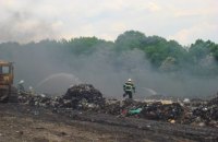 У Лубнах загорілося звалище