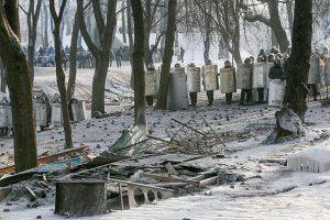 На улице Грушевского в Киеве продолжается перемирие