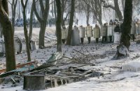 На улице Грушевского в Киеве продолжается перемирие