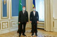 Зеленський прийняв вірчі грамоти у послів Туркменістану, Палестини, Португалії та Азербайджану