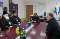 Патриарх Филарет посетил военных на линии фронта