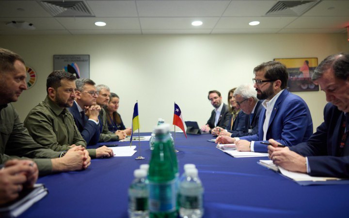 Зеленський зустрівся у США з президентом Чилі 