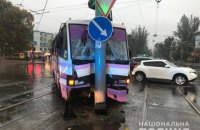В Одесі маршрутка врізалася у стовп, 9 постраждалих