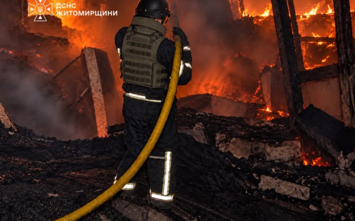 ​Росія атакувала Житомирську область: під удар потрапило підприємство