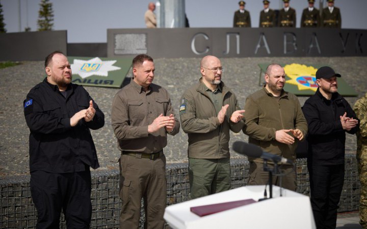 Бучанську громаду Київщини відвідали Зеленський, Стефанчук, Шмигаль, Умєров, Сирський, Малюк