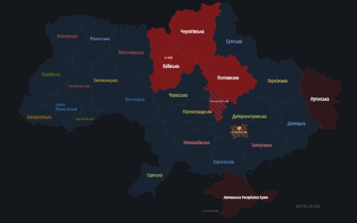 Над Київщиною виявлені ворожі повітряні сили, працює ППО, – Київська ОВА