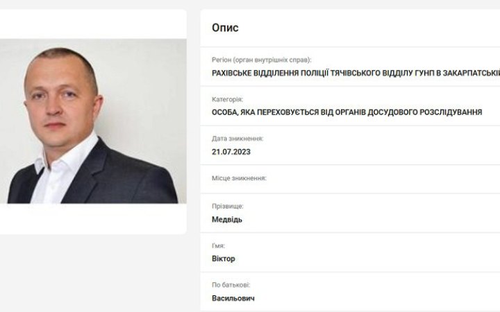 МВС оголосило в розшук мера Рахова