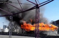 На Троещине сгорел ресторан