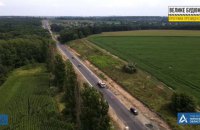 На Чернігівщині будівництво охопило половину зношеної траси Н-07 Київ-Юнаківка