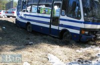В Киеве в ДТП попал автобус с пассажирами 
