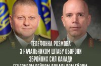 Залужний провів розмову з Начальником штабу оборони Канади
