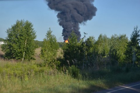 На нефтебазе "БРСМ" под Васильковом произошел новый пожар