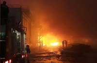 Пожар на маслоперерабатывающем заводе под Одессой потушили только утром