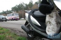 В Киеве у маршрутки на ходу отлетели колеса